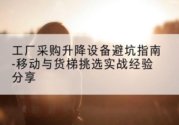 武邑移动式升降机怎么选-工厂采购升降设备避坑指南-移动与货梯挑选实战经验分享